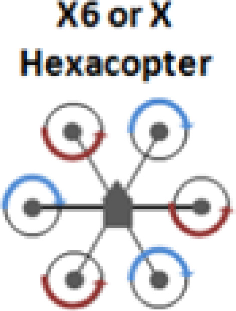 X6 or X Haxacopter