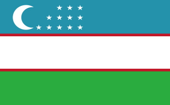 우주베키스탄 국기